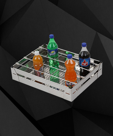 Fully Perforated Glass Bottle Basket
