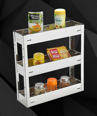 Fully Perforated Triple Pullout Basket